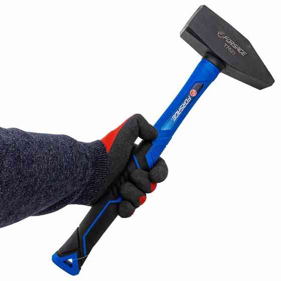 Молоток слюсарний з фібергласовою ручкою та гумовою протиковзною накладкою (20000 г) FORSAGE F-T7620 Одеса