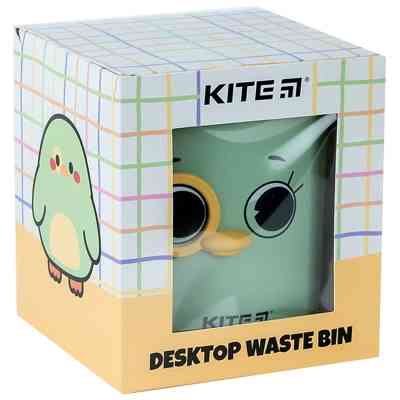 Кошик для паперів Kite Настільний контейнер для сміття, зелений (K24-011-1) Вінниця