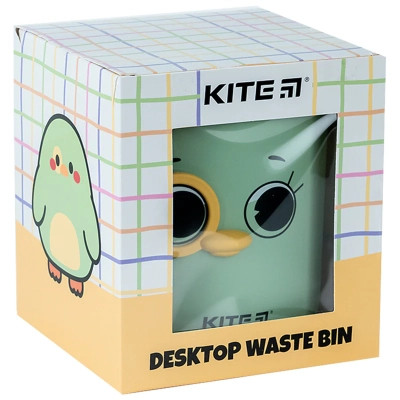 Кошик для паперів Kite Настільний контейнер для сміття, зелений (K24-011-1) Вінниця - фото 5