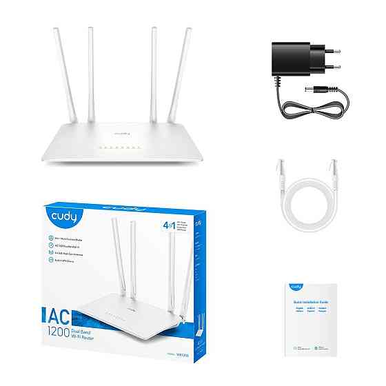 Маршрутизатор Cudy WR1200 Wi-Fi 5 AC1200 Київ