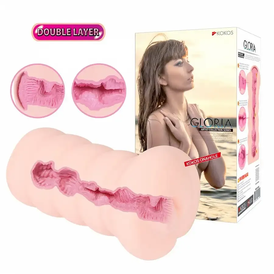 Мастурбатор-вагіна двошаровий Kokos Gloria Double Layer Львов - изображение 8