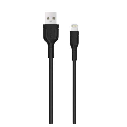 Кабель USB Lightning WALKER C350 чорний Житомир - фото 1