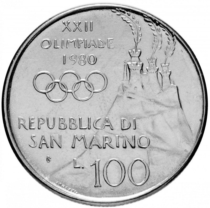 Сан-Маріно 100 лір, 1980 UNC Полтава - фото 1