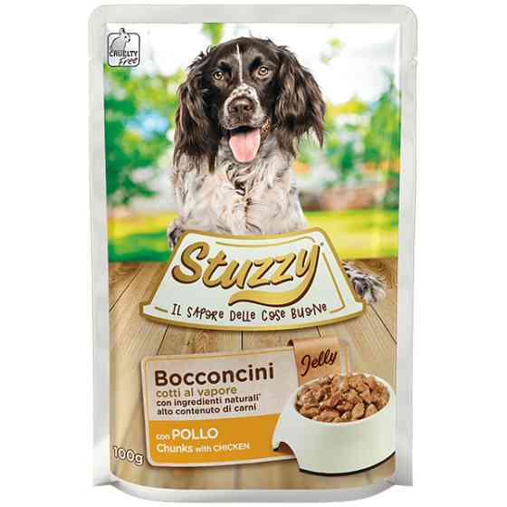 Stuzzy Dog Chicken ШТУЗІ КУРКА в желе консерви для собак, вологий корм, пауч 100г Київ