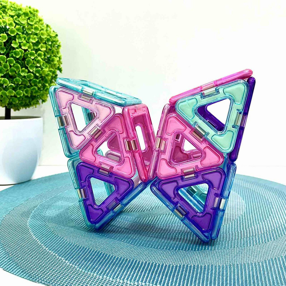 Конструктор магнітний Limo Toy 62 деталі кольорові блоки (LT8003) Чернігів - фото 4