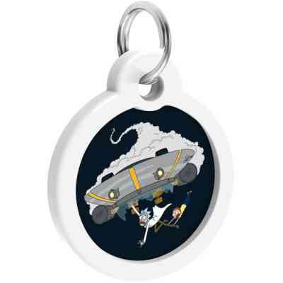 Адресник для тварин WAUDOG Smart ID з QR паспортом "Рік і Морті 1", коло 30 мм (230-0280) Вінниця