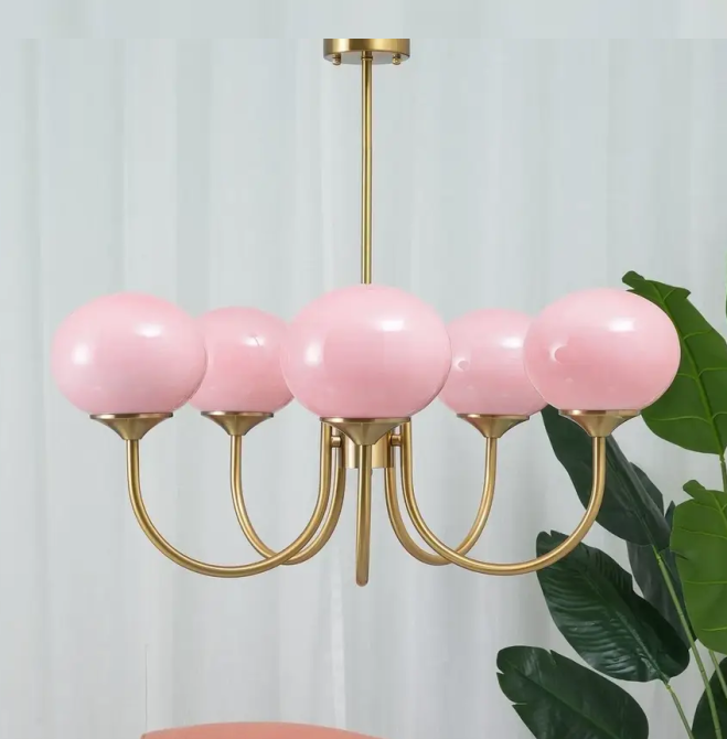 Світлодіодна люстра Хмаринка 5018 (Золота) на 5 плафонів Київ - фото 1