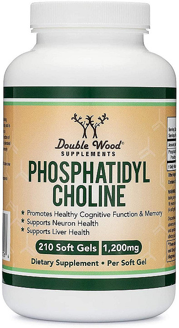 Фосфатидилхолин Double Wood Supplements Phosphatidylcholine Complex 1200 mg 210 softgels Луцк - изображение 1