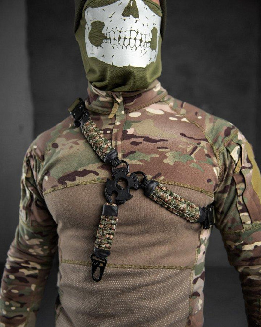 Ремінь зброї тактичний одноточковий паракорд color ВТ7083 Одеса - фото 5