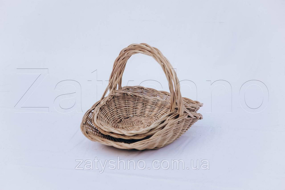 Кошик маленький із лози | плетений кошик із лози | кошики з лози Київ - фото 7
