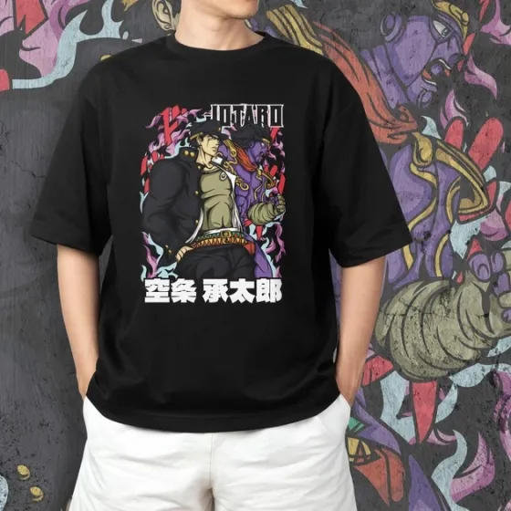 Футболка для подростка мальчика с принтом Джо Джо Джотаро Куджо 5 Размер 160 Anime10631 Днепр