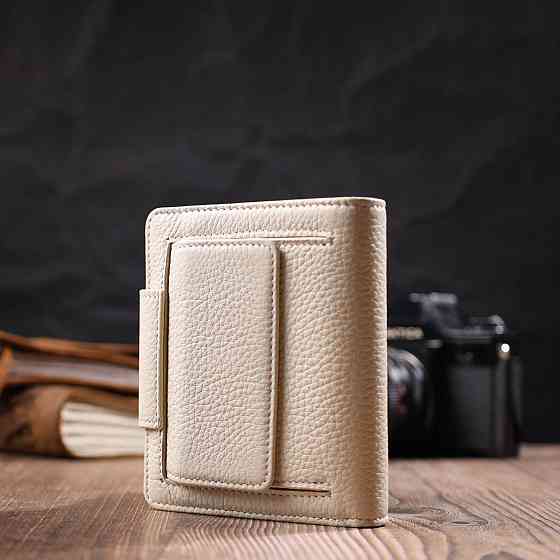 Вместительный женский кошелек из натуральной кожи Tony Bellucci 22018 Молочный Киев