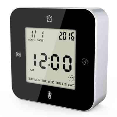 Настільний годинник Technoline WT344 Black/Silver (DAS301304) Вінниця