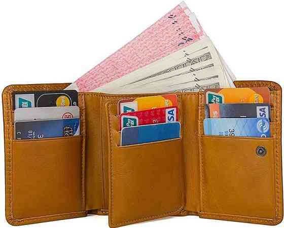 Кошелек Vintage 14597 кожаный Рыжий Киев