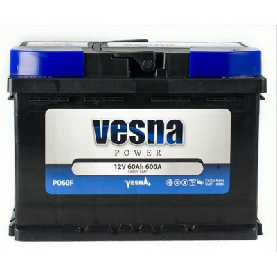 Аккумулятор автомобильный Vesna 60 Ah/12V Power Euro (415 262) Винница - изображение 1