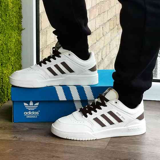 Кросівки Adidas Drop Step Чоловічі Білі Шкіряні Адідас (розміри: 41,43,44,45,46) 94-5 Дніпро