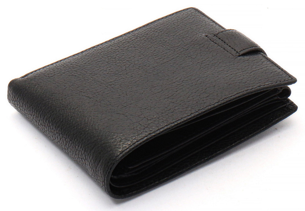 Чорне шкіряне портмоне з відділом для документів Marco Coverna MCBK10-805 Київ - фото 4