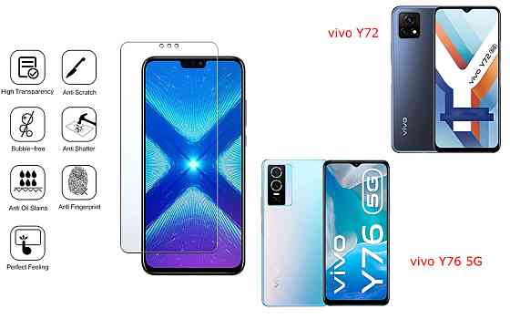 Захисне скло NeoGlass для vivo Y72 , vivo Y76 5G – надпрозоре та стійке Київ