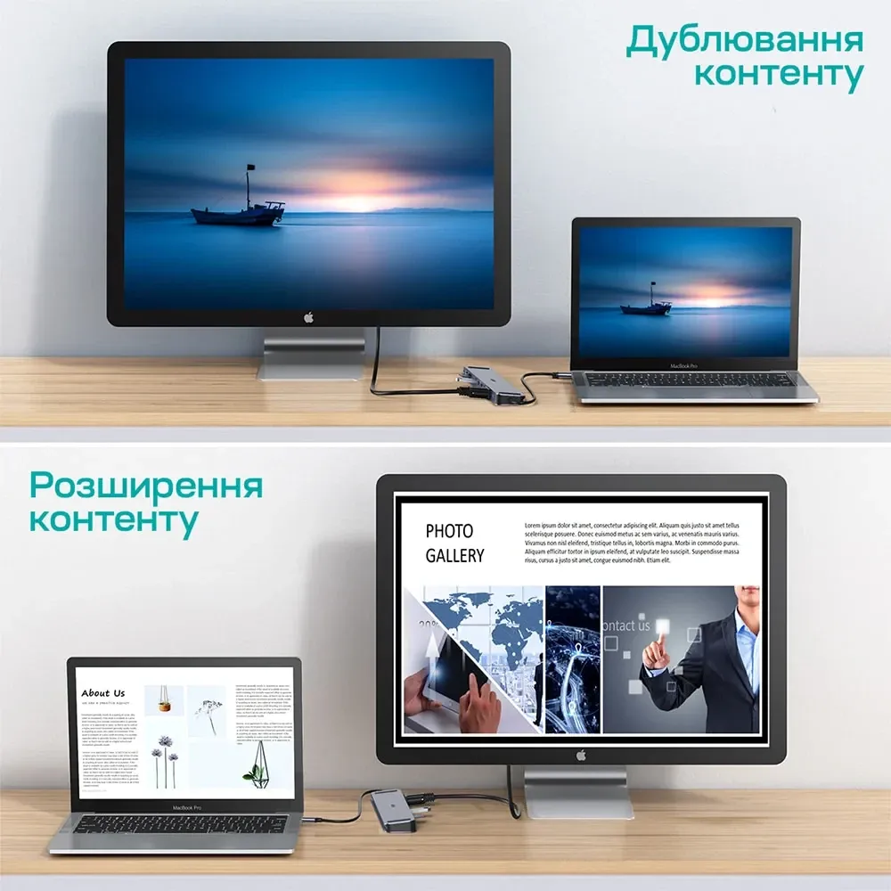 USB-C хаб 11-в-1 Choetech M20 HDMI 4K@30Hz, VGA, 3 USB-A 3.0, USB-C 3.0, RJ45, USB-C PD, SD-card, TF-card, 3.5mm audio (43-00154) Киев - изображение 10