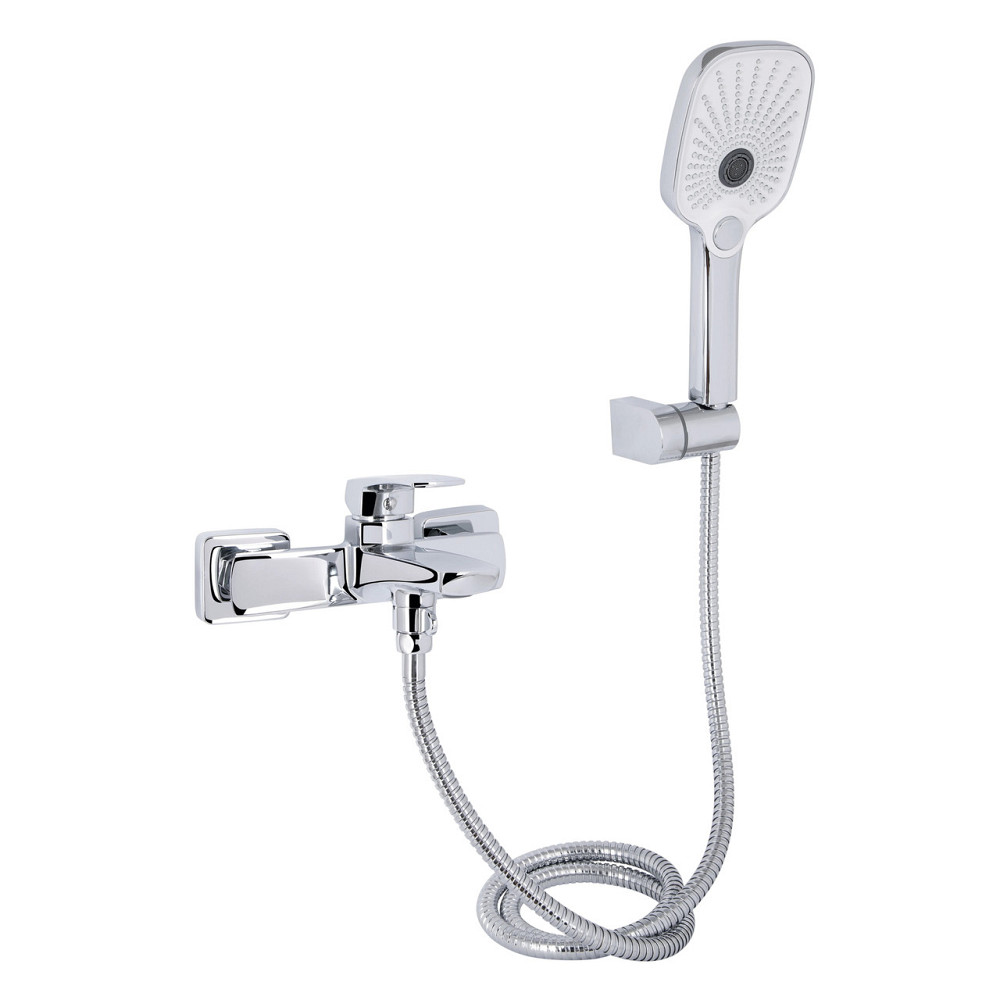 Змішувач для ванни Qtap Tern (з душовим гарнітуром) QTTER259CRM47586 Chrome Київ - фото 8