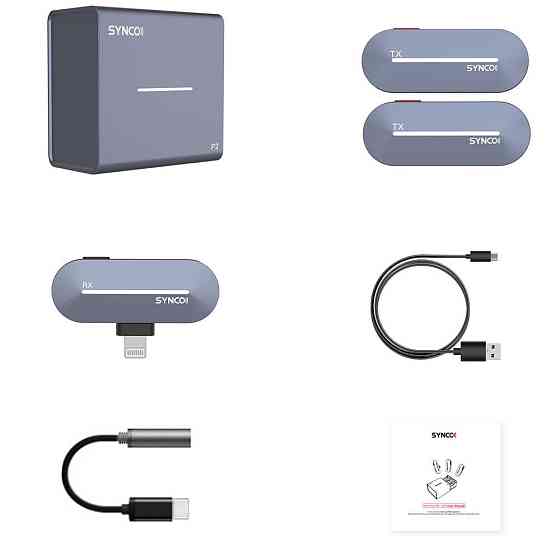 Бездротова мікрофонна система Lightning (iPhone) подвійна Synco P2SL Київ