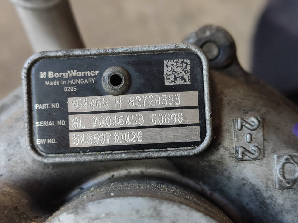 Турбіна Renault Kangoo 1.5 dci 2013-2016 (54359710028) Euro 5 Ковель - фото 4