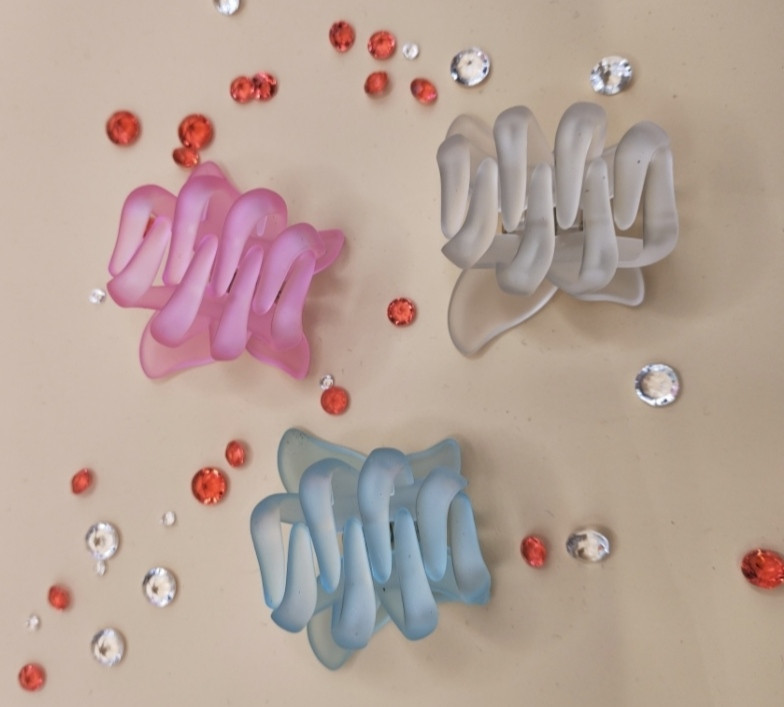 Комплект шпильок "Метелики" 3 шт матові Сміла - фото 4