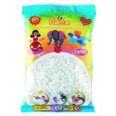 Набір для творчості Hama білих намистин MIDI 5+, 3000 шт термомозаїка (HM-201-01) Вінниця