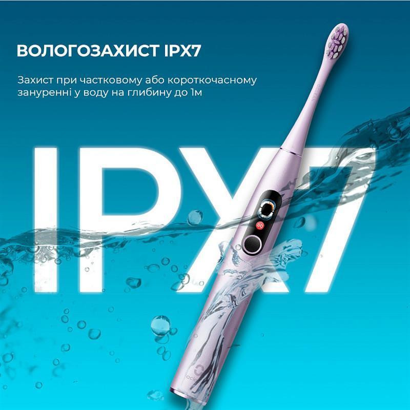 Розумна зубна електрощітка Oclean X Pro Digital Electric Toothbrush Purple (6970810553475) ( Purple ) Харків - фото 8