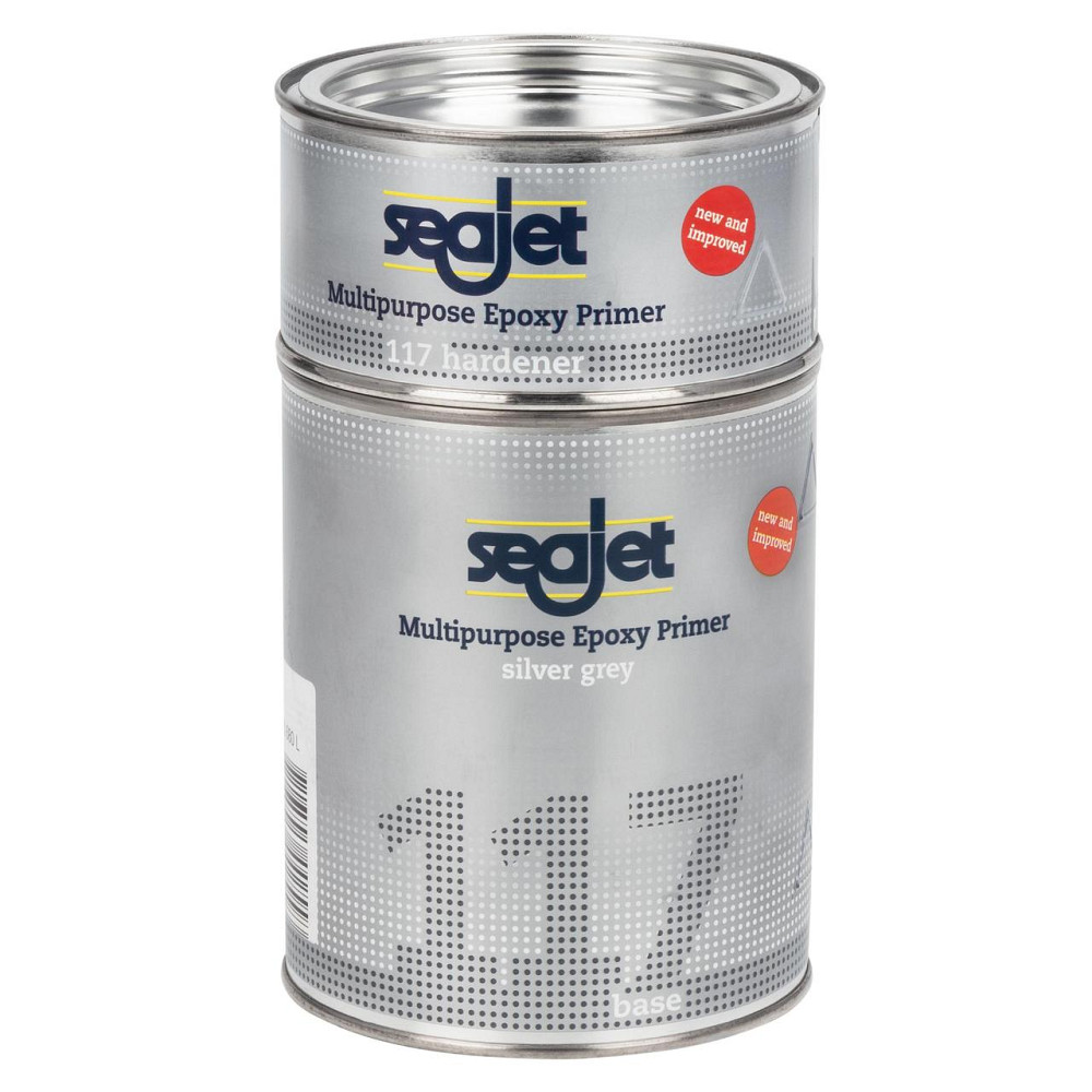 SEAJET 117 грунтовка универсальная эпоксидная серебряно-серая 1л Черкассы - изображение 2