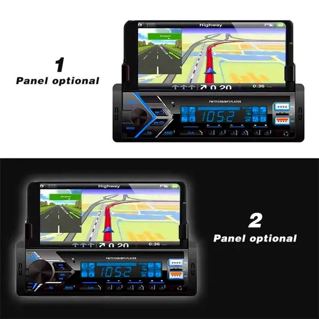 Автомагнітола MP3 7001 BT з Bluetooth, тримачем для телефону, USB, AUX, FM, сенсорний екран Київ - фото 7