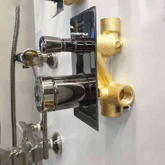 Змішувач прихованого монтажу IMPRESE BRENTA на 2 споживачі графіт Київ