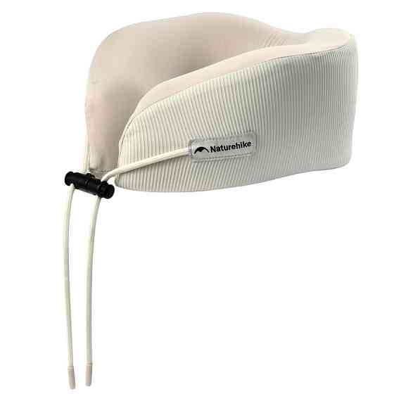 Подушка хлопковая для шеи, с памятью Naturehike CNK2450WS019, бежевая Киев