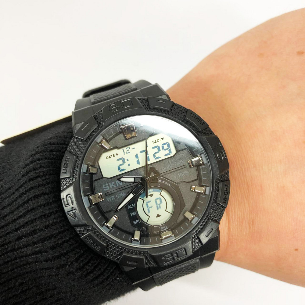 Якісні спортивні годинники SKMEI 1881BKWT, Кращі військові годинники Спеціальні для армії BO-24 Івано-Франківськ - фото 10