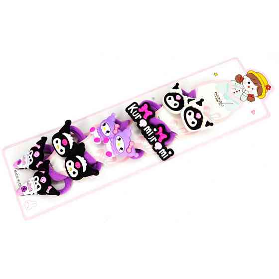 Резинка для волосся дитячі "Kuromi" 0108-410, 10 штук Вінниця