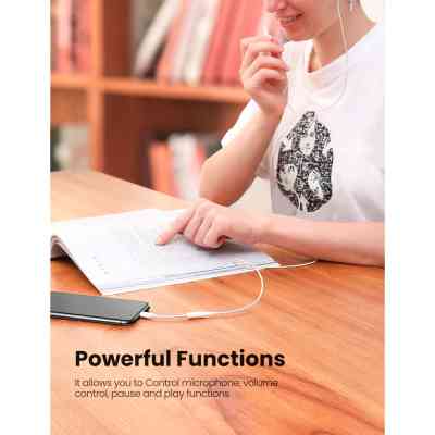 Перехідник Lightning to 3.5 mm 0.1m Headphone Jack Adapter Model US212 white Ugreen (30759) Вінниця