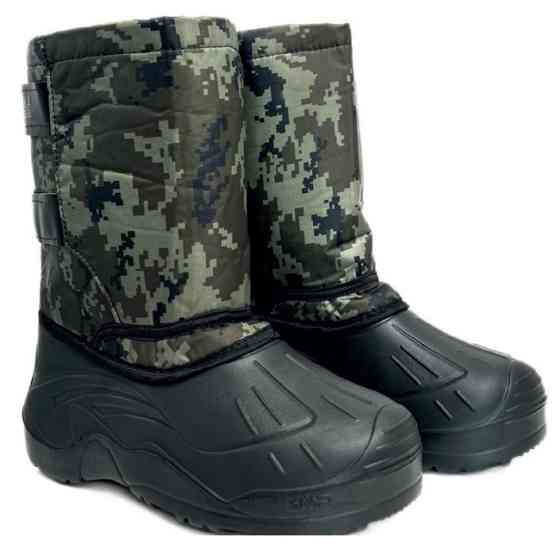 Сапоги рабочие мужские пвх олива 46р, Сапоги мужские для рыбалки, Обувь для работы на даче KC-98 Львов