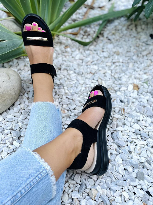 Kentro Босоніжки жіночі KENTO 3225/1 чорні (літо, замша натуральна) (3732) лише 38р. Коломыя - изображение 10