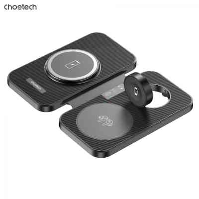 Зарядное устройство Choetech Wireless magnetic 3-in-1 15W black (T616-F) Винница
