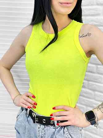 Майка жіноча рубчик Effy 42-44, Лимонний (неон) Київ