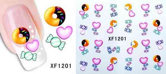 Наклейки для ногтей XF1201 Киев