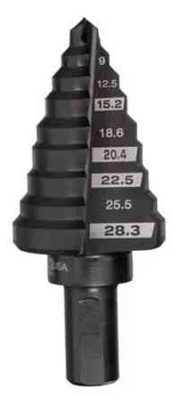 Свердло ступінчасте Step Drill MILWAUKEE, діаметр 4-12мм з кроком 1мм Одесса