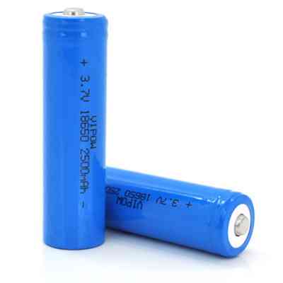 Акумулятор 18650 2500mAh, TipTop, 3.7V, Blue Vipow (ICR18650-2500mAhTT) Вінниця