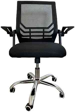 Офисное кресло руководителя Tehforward Flex хром Tilt Черный Днепр