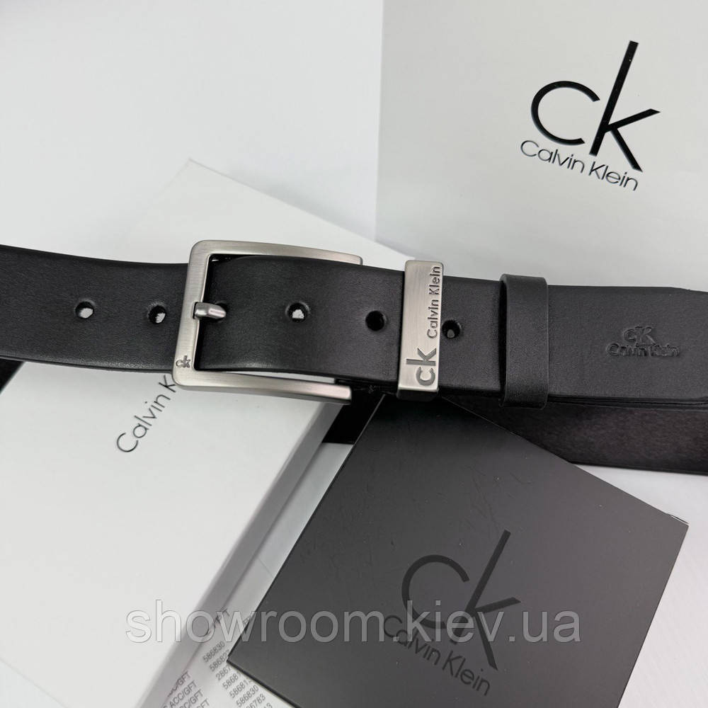 Мужской брендовый ремень из натуральной кожи (410) Киев - изображение 5