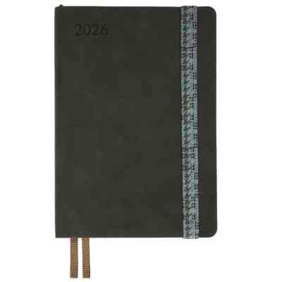 Тижневик Leo planner А5 датований 2026 "Polo", м‘який, графітовий, 368 сторінок (252694) Вінниця