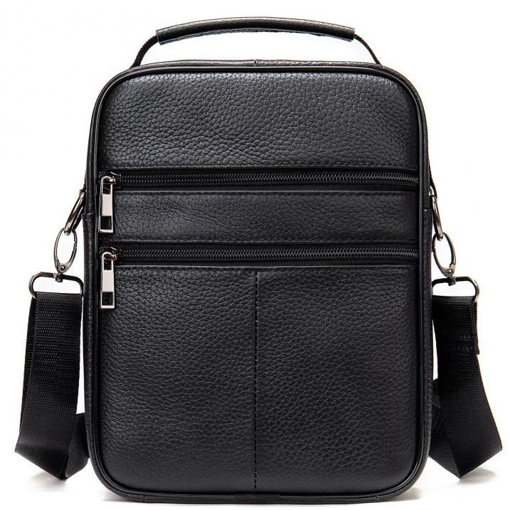 Мужская кожаная сумка через плечо Bexhill черная Киев - изображение 7