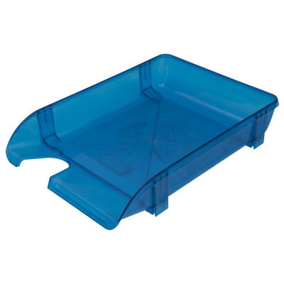Лоток для паперів Economix горизонтальний Компакт, пластик синій (E80604) Вінниця - фото 1