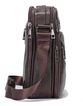 Мессенджер чоловічий з двома кишенями Коричневий (Vintage) Київ