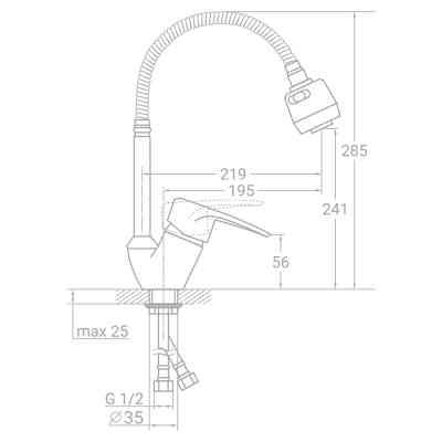 Змішувач TAU SM-4B644C (9843150) Вінниця
